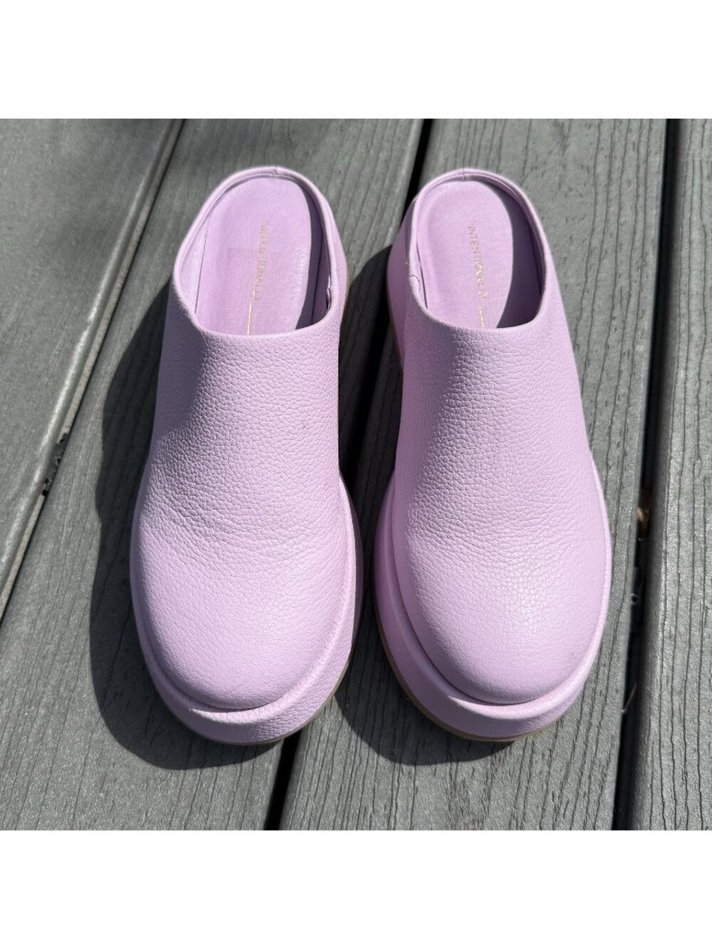 Intentionally Blank Shoes Leather Platform Clogs Women's Sz 40 / 9 Anthropologie